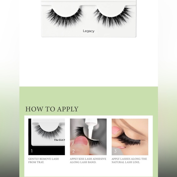 5 for $8-KISS LASH COUTURE THE MUSES COLLECTION REUSABLE LASHES and ADHESIVE - Picture 2 of 3